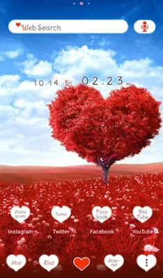 Heart Tree +HOME Theme android App screenshot 3